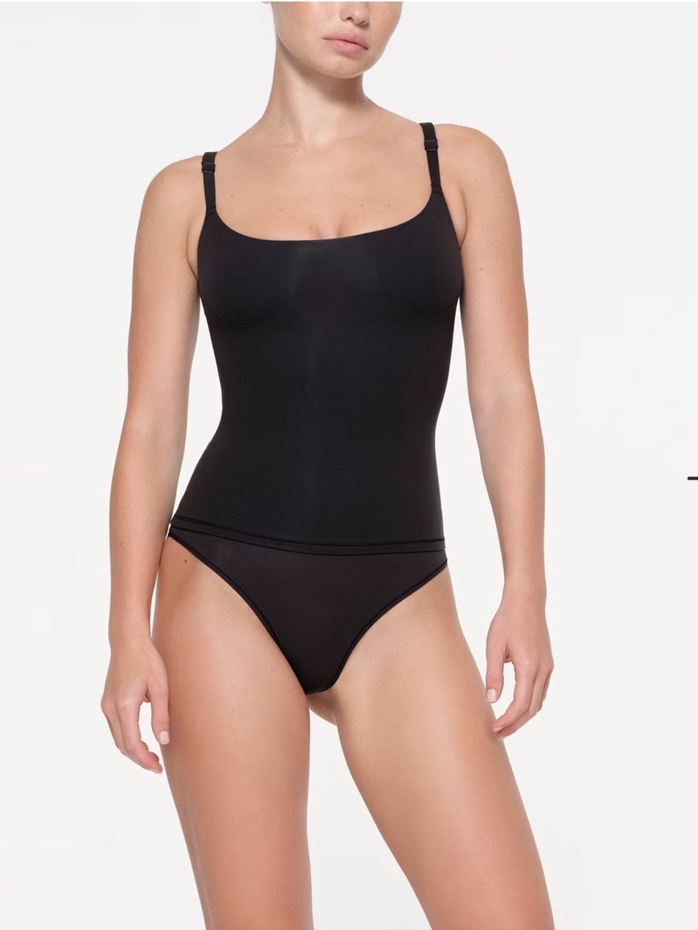 SKIMS Back-smothing cami - Black -XL- NWT